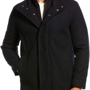 Marc New York Men's Black Wool Pea Coat